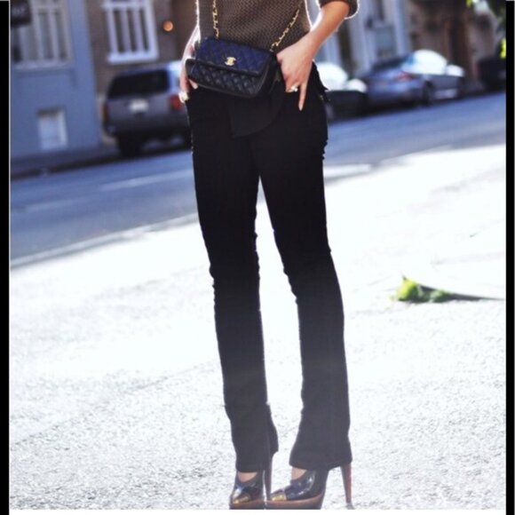 Levi's Curve ID Jeans Size 25 Thigh High Zippers Streetwear Grunge Rocker City - Picture 16 of 16